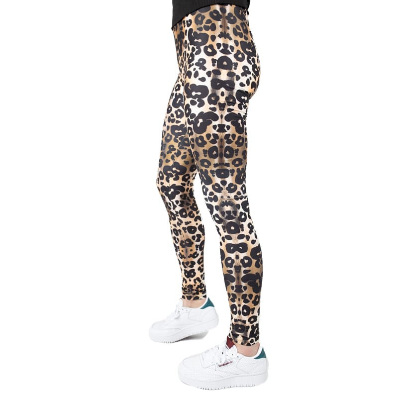Luipaard legging zijkant man