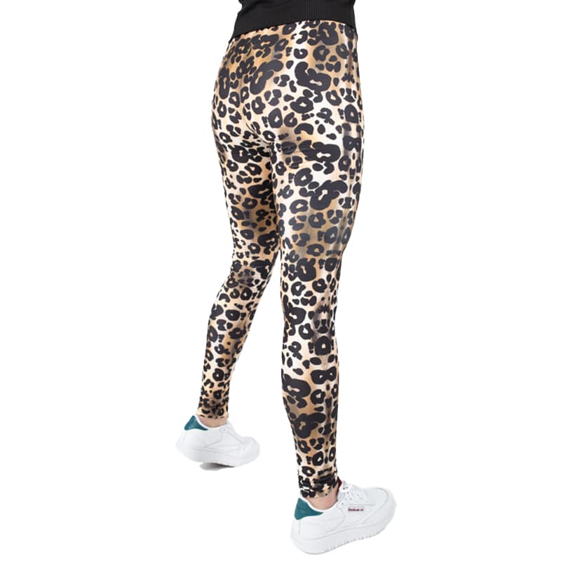 Luipaard legging achterkant vrouw