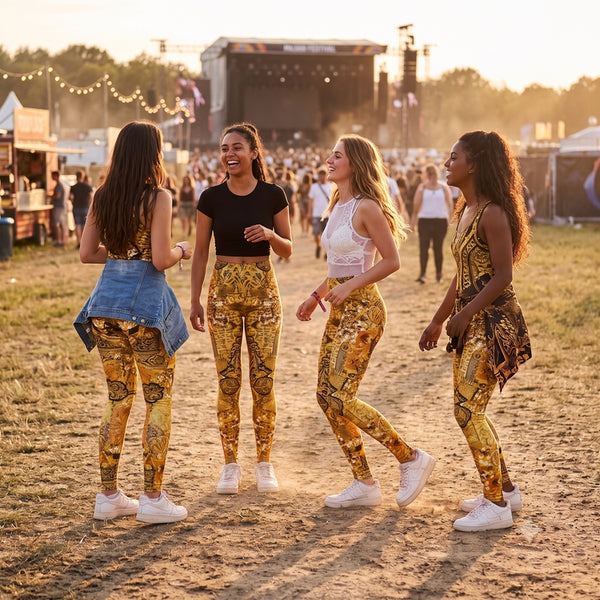 Goudenglittergekte Legging