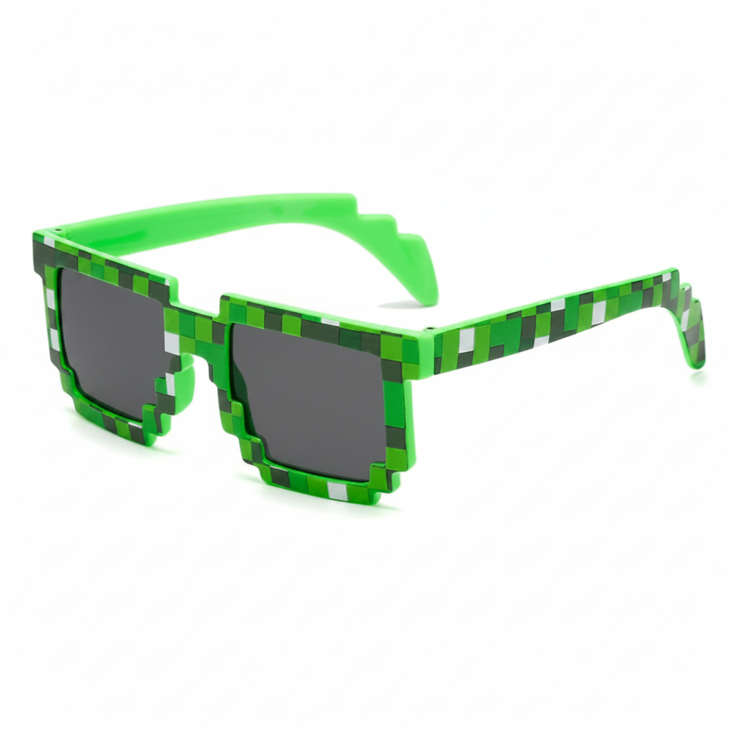 sunglasses green minekraft